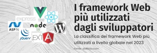 I framework Web più utilizzati dagli sviluppatori